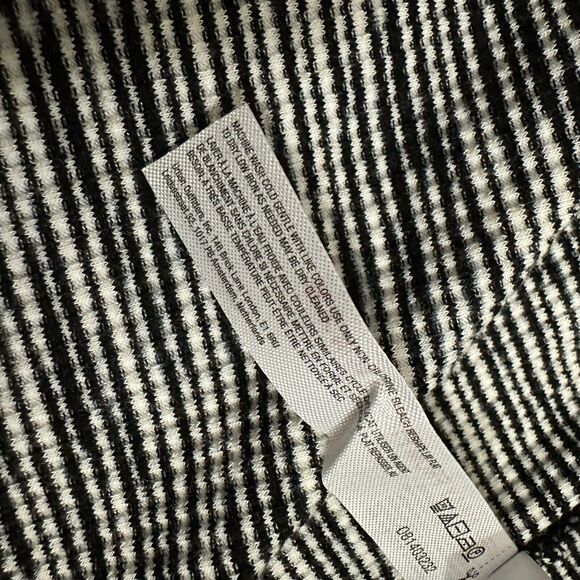 DAILY PRACTICE by ANTHROPOLOGIE Flounced Mini Dress in Black/White Spacedye - Picture 11 of 12